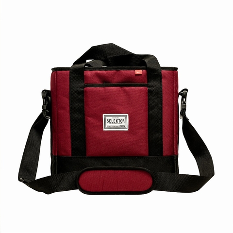 Selektor Messenger Bag X 30 LP 12 Burgundy And Black