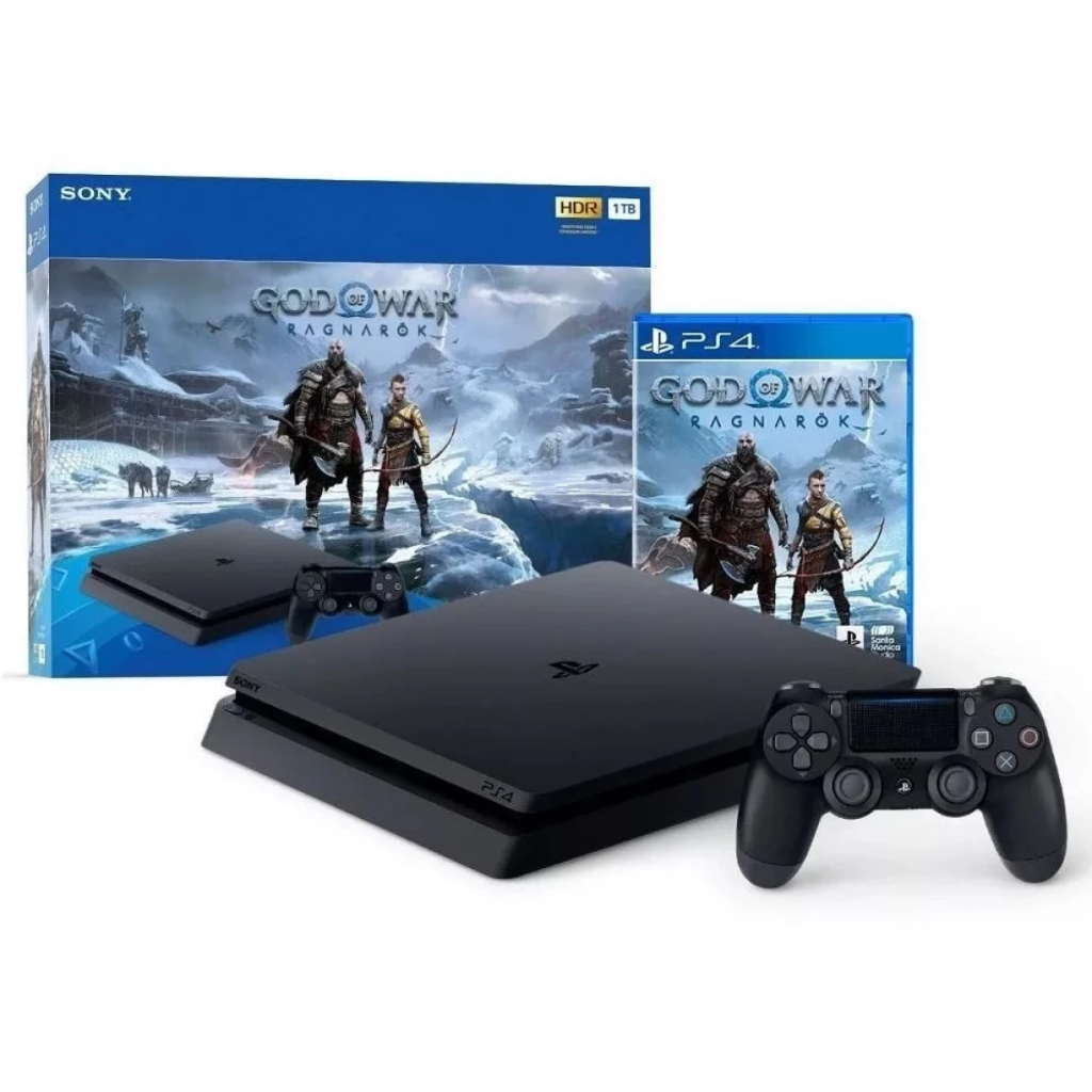 Consola PS4 Slim 1TB + GOW Ragnarok, ¡la mejor dupla para jugar!