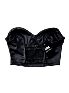 T1199 CORSET TAZA SATEN NEGRO - comprar online