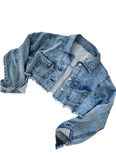 CAM63 CAMPERA CORTA OVER JEAN BASIC - comprar online