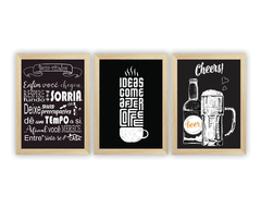 Quadros Bem-vindos, Coffee e Cheers - comprar online