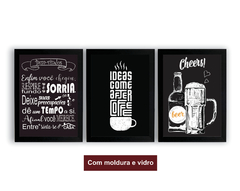 Quadros Bem-vindos, Coffee e Cheers na internet