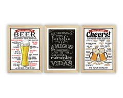 Quadros Beer, Cheers e Amigos na internet