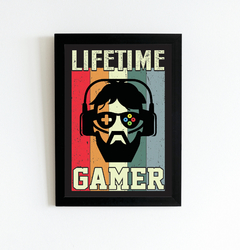 Quadro Lifetime Gamer - Ateliê Ana Ávila