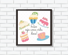 Quadro Que seja uma vida doce - comprar online