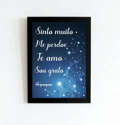 Quadro Sinto muito Me perdoe Te amo Sou grato - comprar online