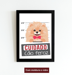 Quadro Cão Feroz Spitz Alemão