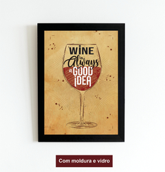 Quadro Vinho na internet