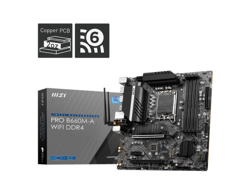 MOTHERBOARD MSI PRO B660M-A WIFI DDR4