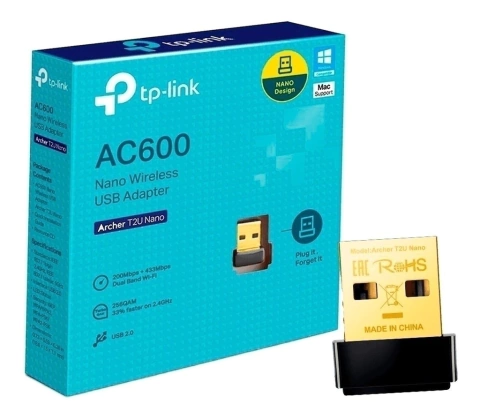 PLACA DE RED USB WIFI TPLINK ARCHER DUAL BAND AC600 T2U