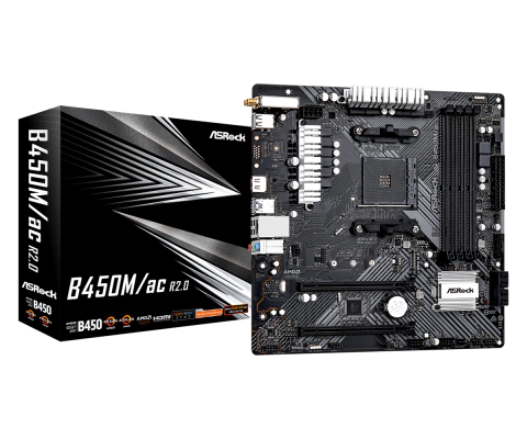 MOTHERBOARD ASROCK B450M/AC R2.0 WIFI