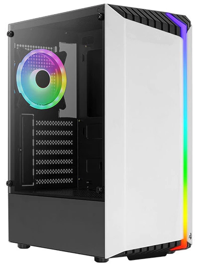 GABINETE AEROCOOL BIONIC-G-WT V2 RGB WHITE