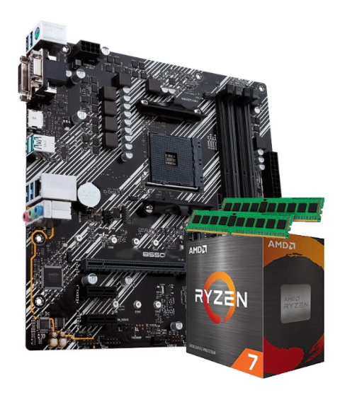 COMBO ACTUALIZACION PC AMD RYZEN 7 5700G + A520M + 16GB DDR4
