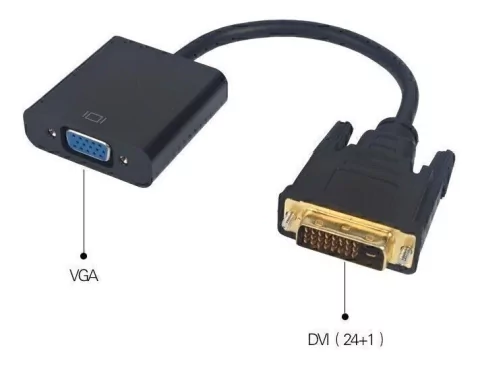 ADAPTADOR CONVERSOR DVI D A VGA 1080P