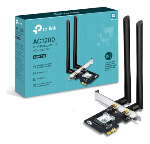 PLACA DE RED TPLINK WIFI PCI EXPRESS ARCHER T5E 1200MB + BLUETOOTH