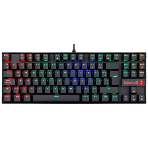 TECLADO REDRAGON MECANICO KUMARA K552 RGB RETROILUMINADO SWITCH RED