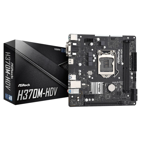 MOTHERBOARD ASROCK H370M-HDV - 8VA/9NA GEN INTEL