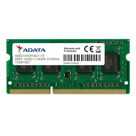 MEMORIA SODIMM ADATA DDR3 4GB 1600MHZ