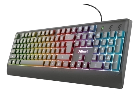 TECLADO TRUST GAMER LED ZIVA