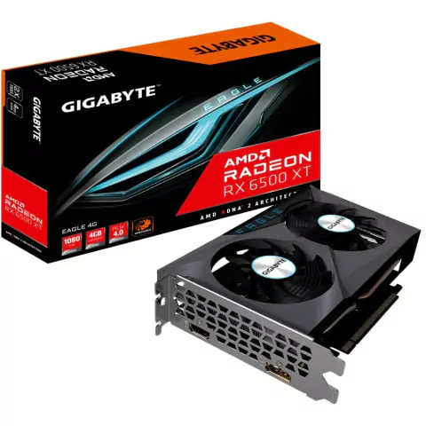 PLACA DE VIDEO GIGABYTE RX 6500 XT EAGLE 4GB