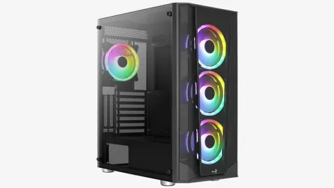 GABINETE AEROCOOL PRISM G-BK-V3 + 4 FAN ARGB