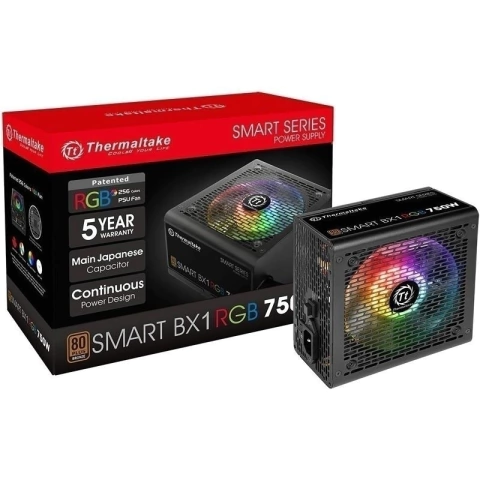 FUENTE THERMALTAKE 750W SMART BX1 RGB 80 PLUS BRONZE