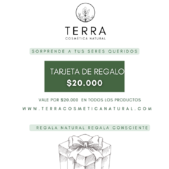 Tarjeta de Regalo - TERRA COSMETICA NATURAL