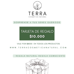 Tarjeta de Regalo - TERRA COSMETICA NATURAL
