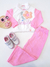 Conjunto Infantil Blusa Flanelada Calça Rosa Mon Sucré 138024426 na internet