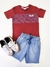 Conjunto Infantil Barcos Camiseta Vinho Shorts Jeans Have Fun 29032