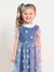 Vestido Infantil Tule Azul Momi J3713 - comprar online