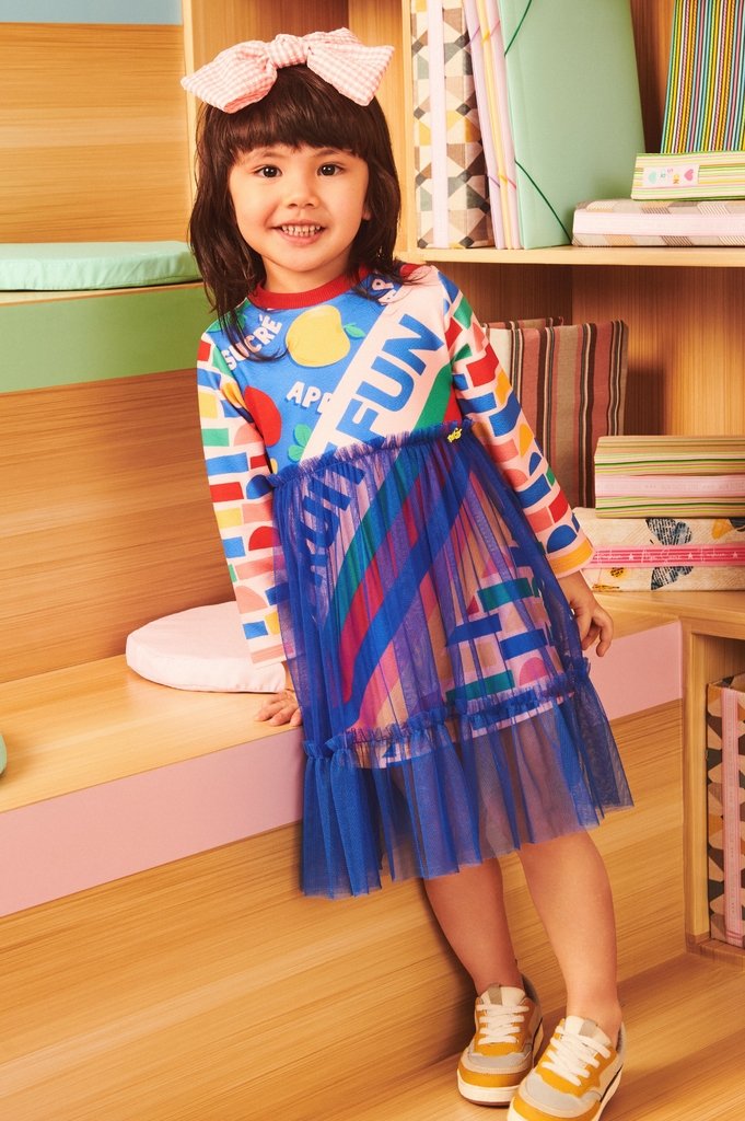 Vestido Infantil Tule Mon Sucré - Comprar em 3Kids
