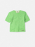 Blusa Infantil Canelada Strass Verde Animê N4086 - comprar online