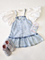 Blusa Infantil Manga Evasê Off White Animê (Tam. 1 Ao 8) N3312-P - loja online