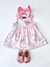 Vestido Body Bebê Cerejinhas Rosa Kyly 1000415