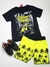 Conjunto Infantil Camiseta Jipe Shorts Moletom Neon Kyly 111588