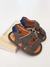 Sandalia Infantil Velcro Cinza/Marinho Gambo S20617-3170