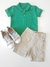 Polo Infantil Em Piquet Verde Reserva 6654604902