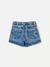 Imagem do Shorts-Saia Jeans Infantil Botões Animê N3248-P (Tam. 6 Ao 14)