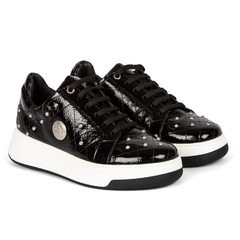 ZAPATILLA SELMA CHAROL NEGRO - comprar online