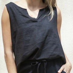 MUSCULOSA LINO NEGRO