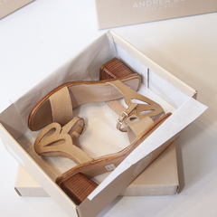 SANDALIA LOISE CAMEL - Andrea Bo Shoes & Bags