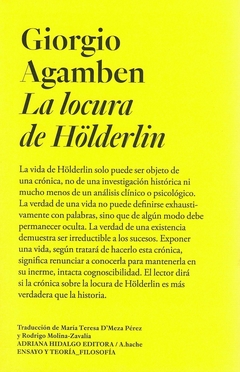 La locura de Holderlin - Giorgio Agamben