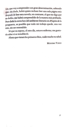 Correspondencia (1945-1970) - Yasunari Kawabata / Yukio Mishima - La Oriental Libros