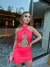 Vestido X Paetê - Rosa Neon - comprar online