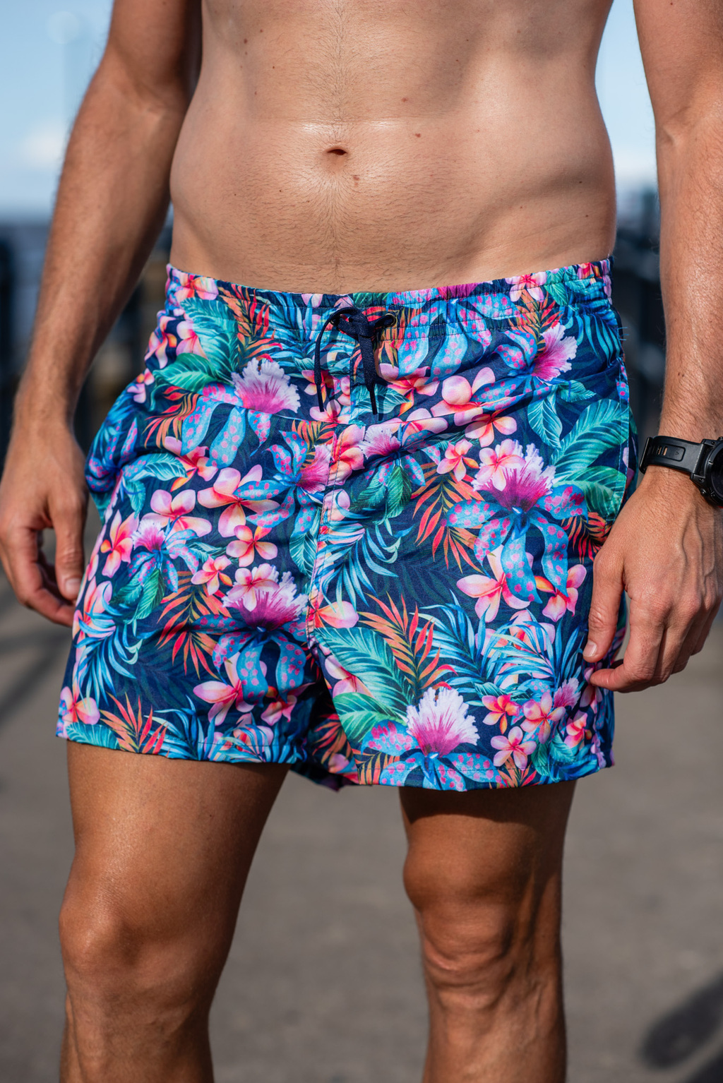 Short de ba o Estampado Flores multicolores 30
