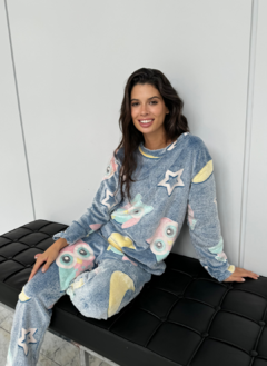 Imagen de Pijama Polar - Brilla en la Oscuridad - Owl