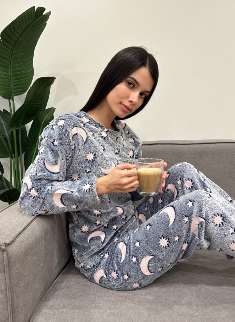 Pijama Polar - Brilla en la Oscuridad - Moon - Glittup