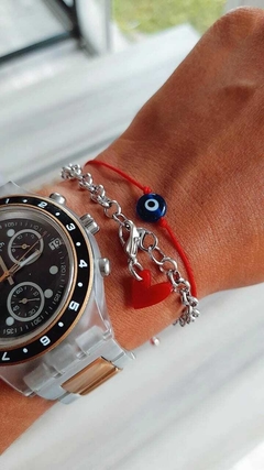 Pulsera básica + charm corazón