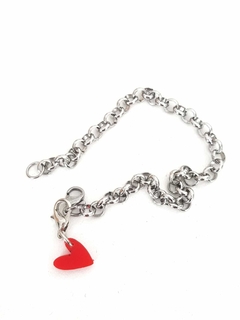 Pulsera básica + charm corazón - comprar online